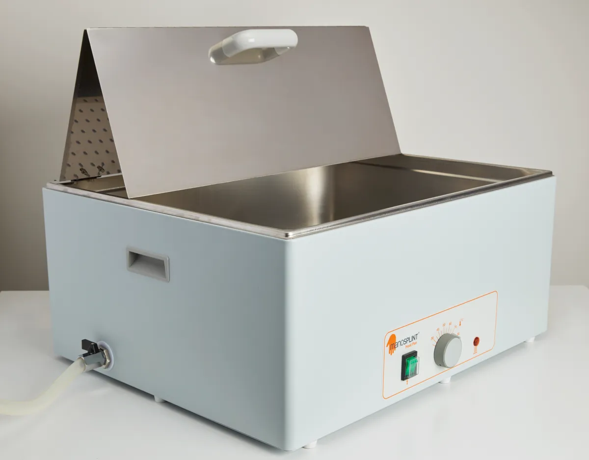 Riscaldatore digitale Manosplint in acciaio inox con coperchio a scomparsa